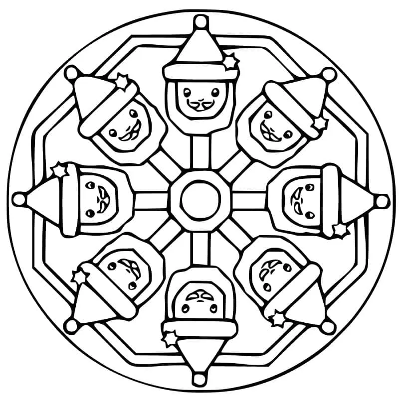 Mandalas de Noël 40